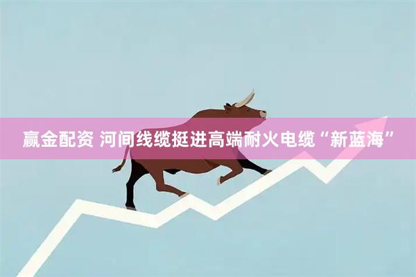 赢金配资 河间线缆挺进高端耐火电缆“新蓝海”