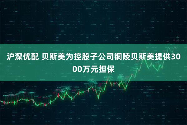 沪深优配 贝斯美为控股子公司铜陵贝斯美提供3000万元担保